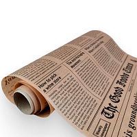 Пергамент в рулоне "Cooking paper" силиконизированный (газета) 30см*10м
