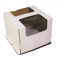 Коробка картон 30*30*25см с двойным окном