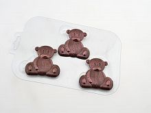 Пластиковая форма для шоколада "Шоко мишка"