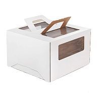 Коробка картон с/о с ручками 22*22*15см
